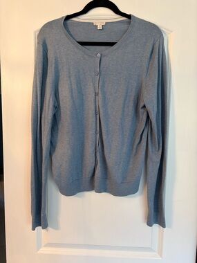 Gap- Light Blue Button-Front Cardigan XL
